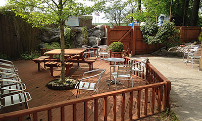 Hoots Snack Bar Outdoor Seating Area